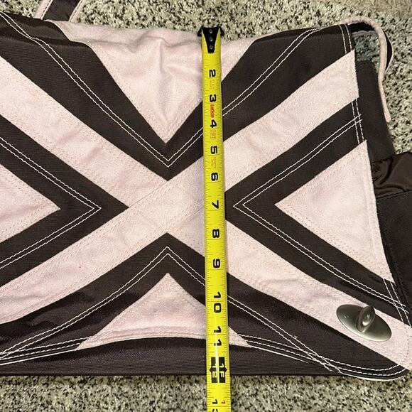 NWT Kalencom Silver Spoon Hannah's Messenger Diaper Bag Pink and Brown - Picture 10 of 12